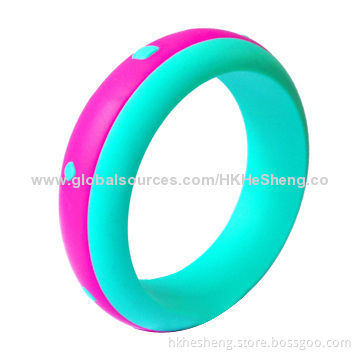 2014 New Developed Charming Food Grade Silicone Bracelets, Non-toxic and BPA-free